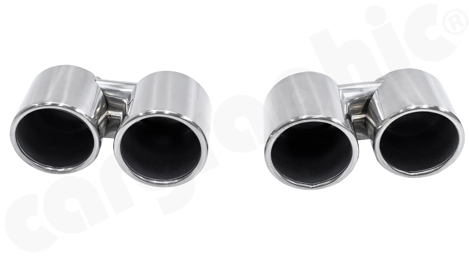 CARGRAPHIC Doppel Sport Endrohre für Porsche 997 991 Carrera 2/4 3,4L 3,6L 3,8L S