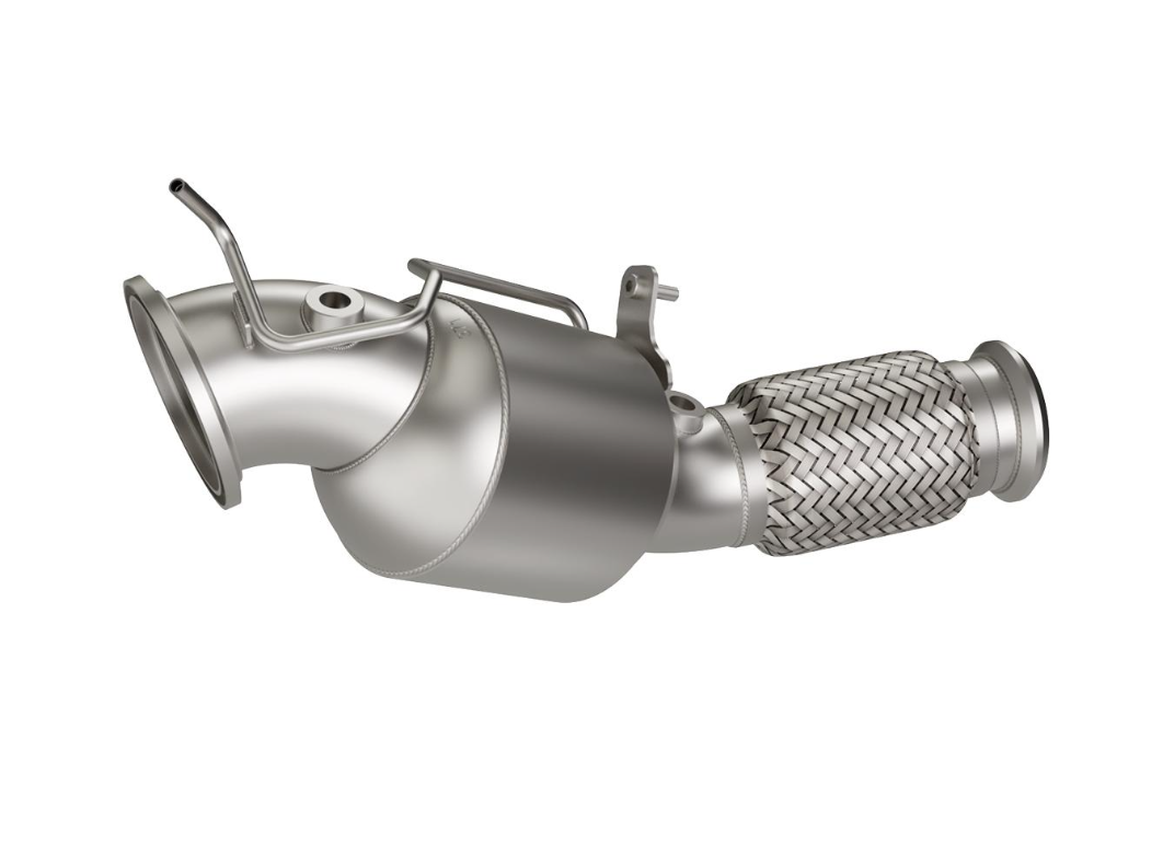 HJS Downpipe ECE 89/76mm 200 cpsi BMW 330i 430i Toyota Supra 2.0