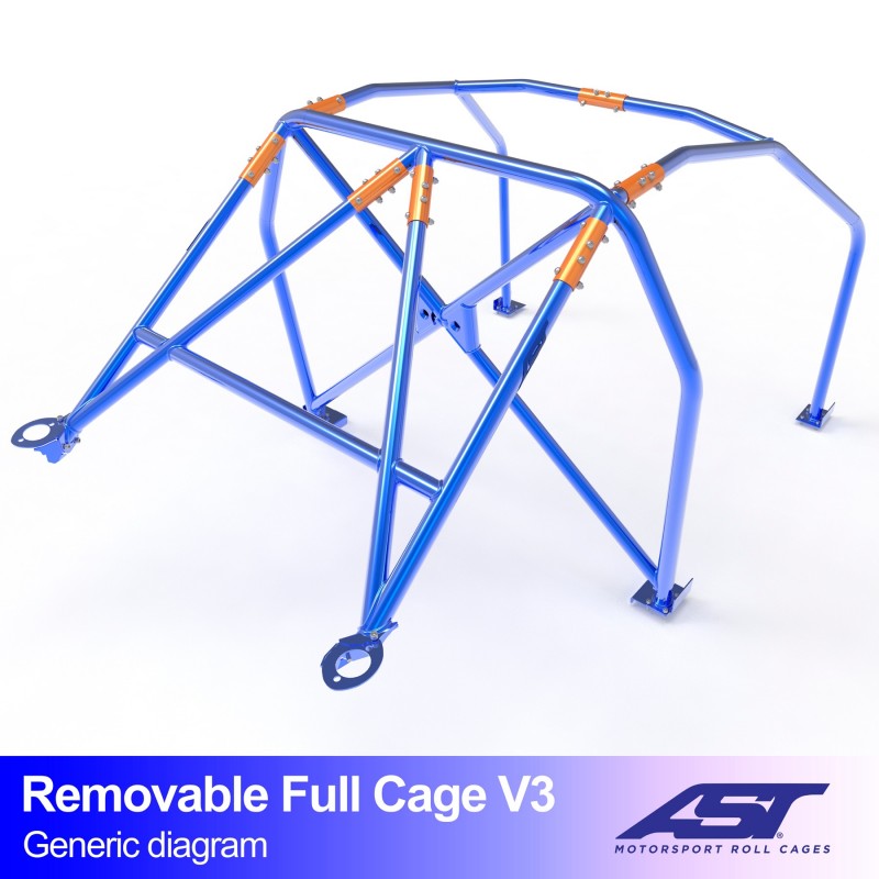 Überrollkäfig  SUBARU BRZ (ZC6) 2-door Coupe REMOVABLE FULL CAGE V3
