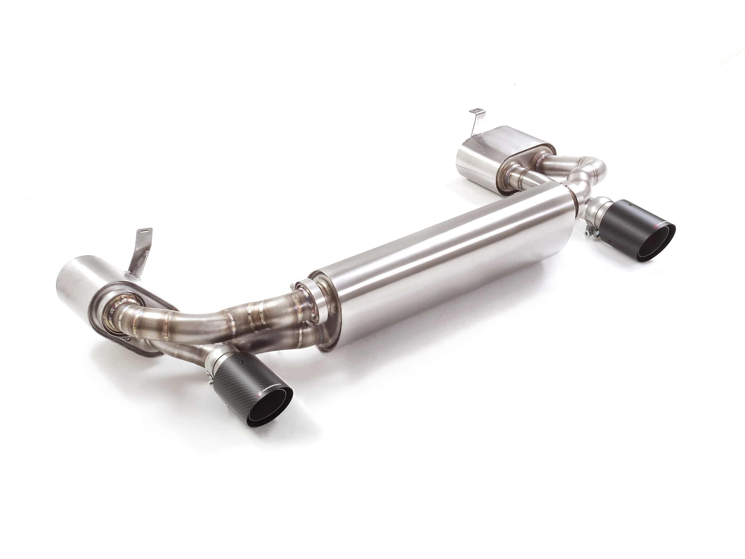 Sportauspuff Porsche 911 964 3.6 RWB 2x100mm Carbon Shot ECE | Ragazzon