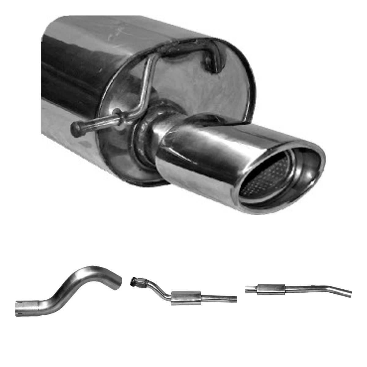 Bastuck Komplettanlage Single – Renault Wind Wind 1.6l 16V