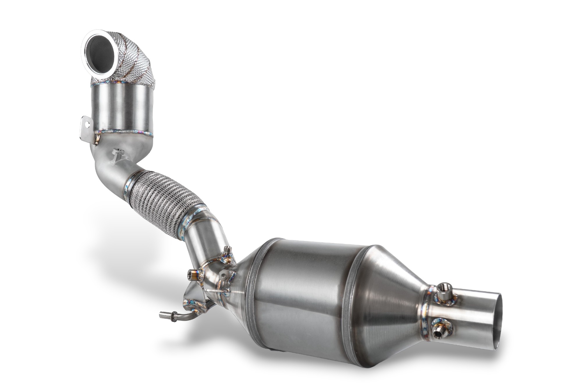 Bull-X Downpipe VAG 2.0 TSI EA888 Gen.3 OPF FWD/AWD (z.B.Golf 7 TCR & R) - Allradantrieb / inkl. 100 Zellen Sportkat (ohne Betriebserlaubnis)