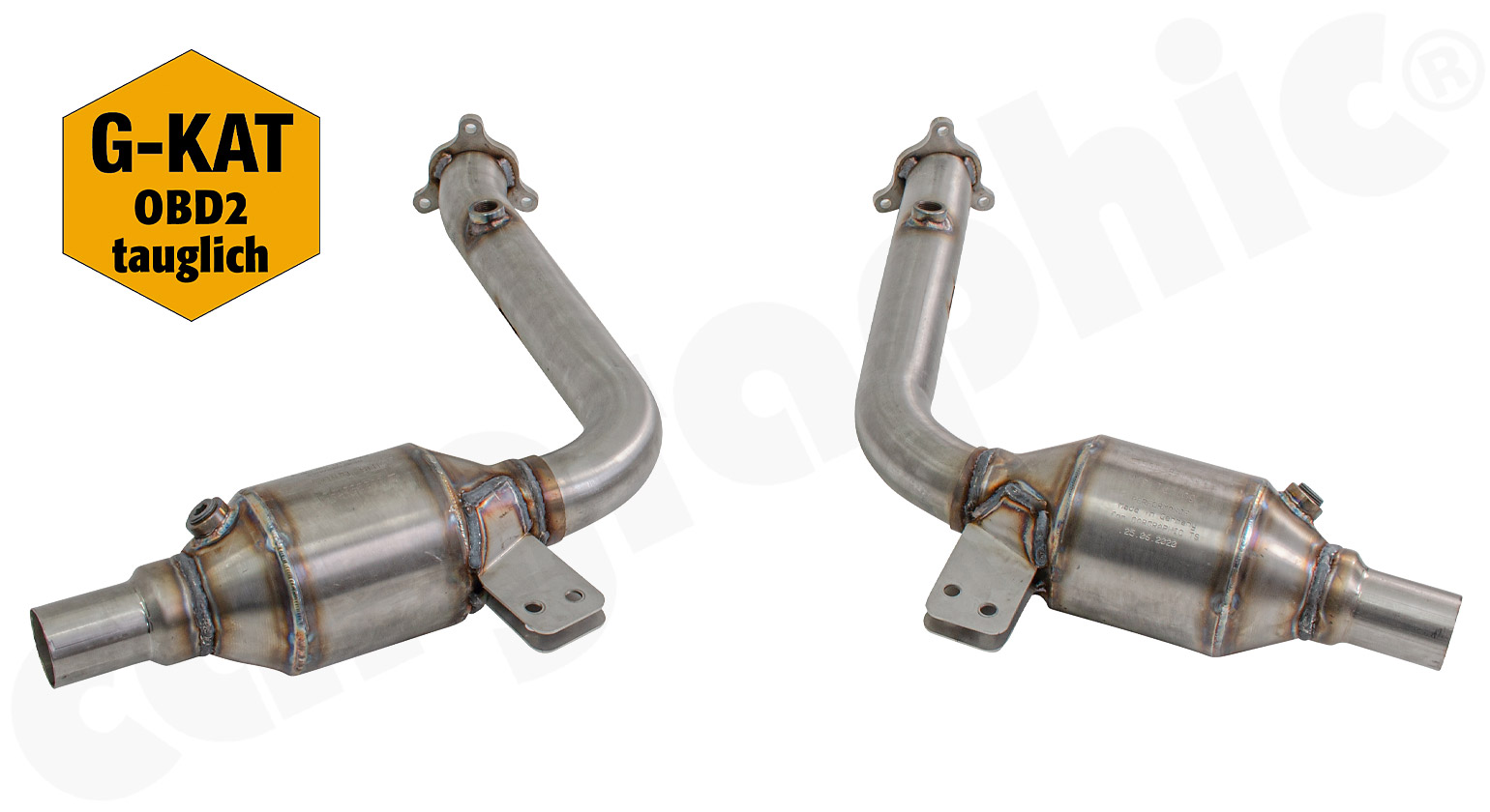 CARGRAPHIC Sport Katalysatorsatz 200-Zellen für Porsche 986 Boxster 2,7L 3,2L