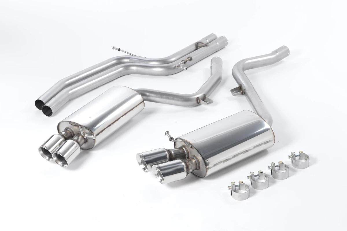 Milltek Sport Sportauspuff passend für Audi S5 4.2 V8 B8 Coupe non-resonated (ungedämpft)
