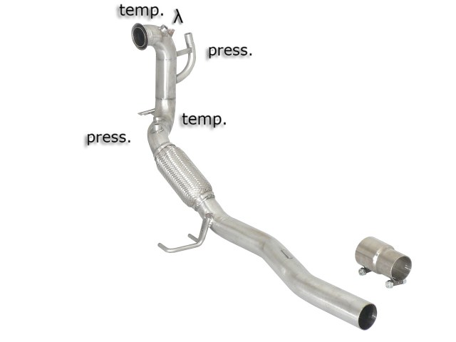 Downpipe + DPF-Ersatzrohr Set Audi A3 8P 1.9 TDI 2.0 TDI | Ragazzon