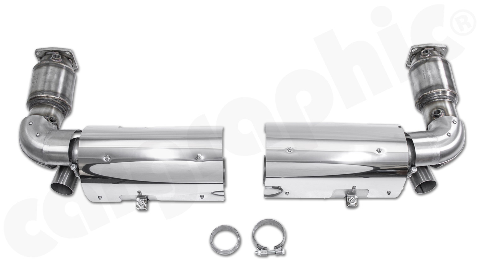 Cargraphic Abgasanlage Porsche 996 Turbo/GT2 Sport Katalysatoren Super Sound