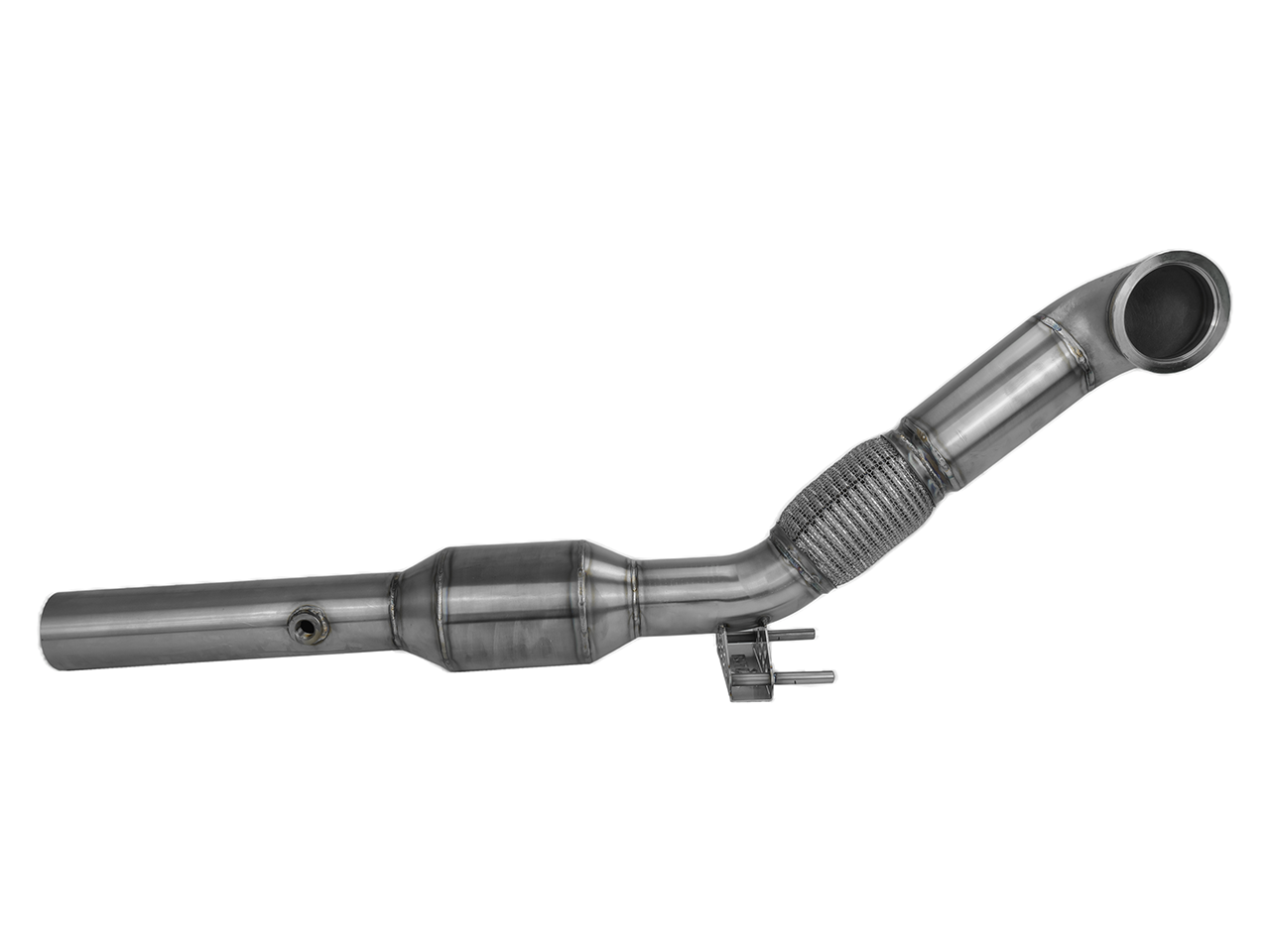 Bull-X Downpipe 3"/ 3.5" Oberteil VAG 2.0 T(F)SI 180/220PS (mit ECE*) - inkl. 100 Zellen Sportkat (ohne Betriebserlaubnis)