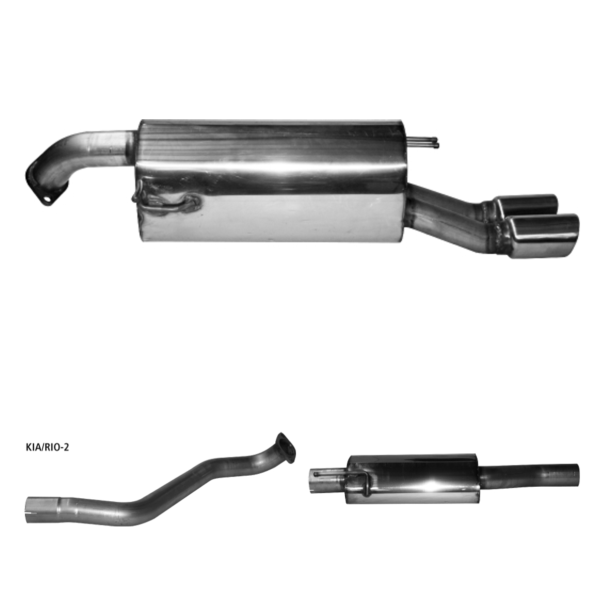 Bastuck Komplettanlage – Kia Rio Rio incl. Facelift
