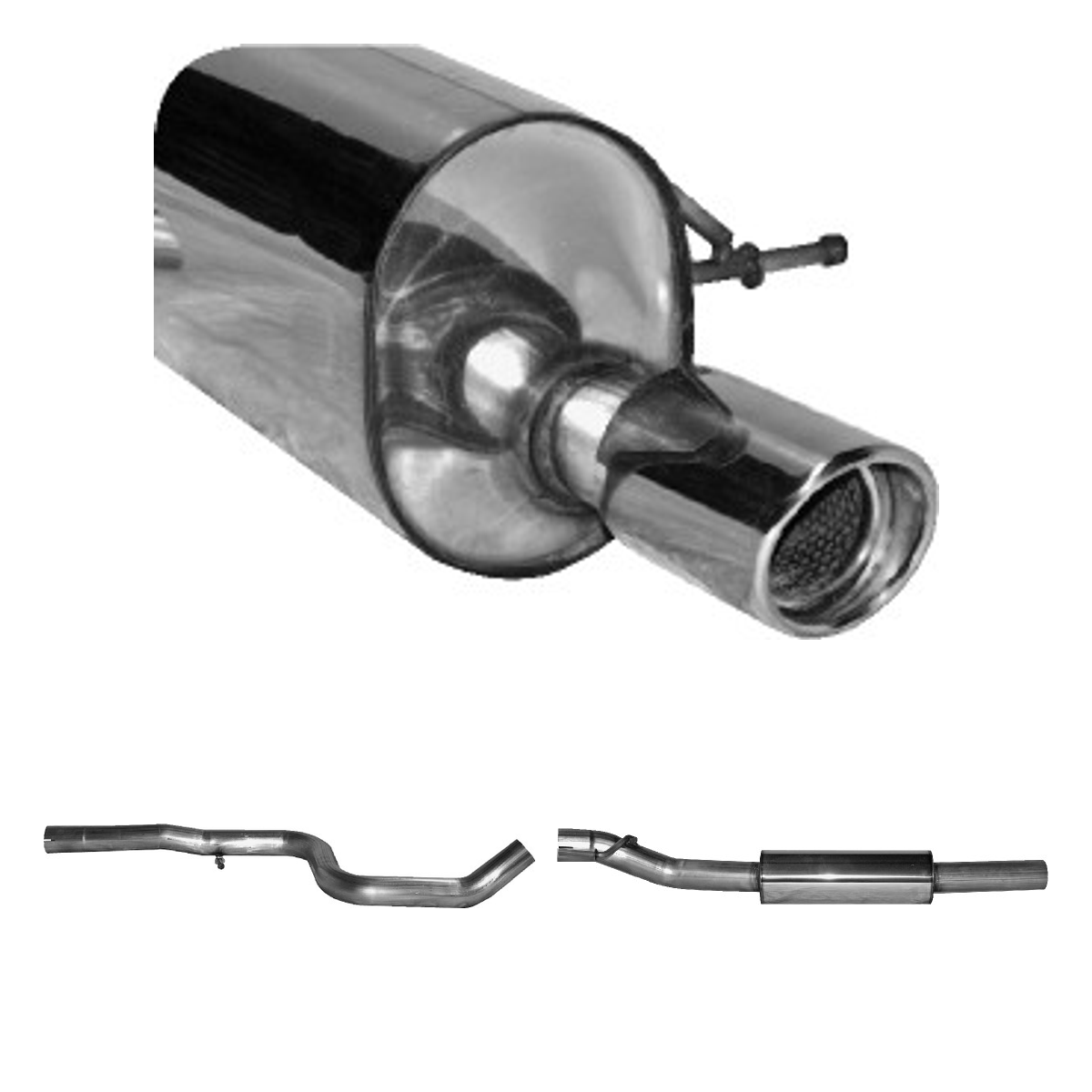 Bastuck Komplettanlage Single – Citroen C2 C2