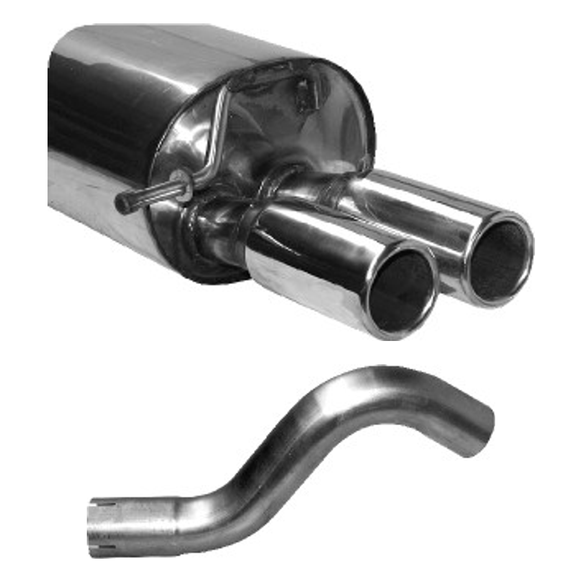 Bastuck Endschalldämpfer – Renault Twingo 2 Twingo 2 RS