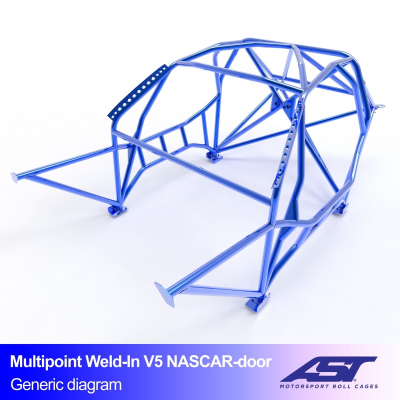 Kafig  TOYOTA GR86 (ZN8) 2-door Coupe MULTIPOINT WELD IN V5 NASCAR-door für drift