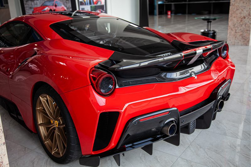 Capristo Heckdiffusor Ferrari 488 Pista Sichtcarbon (mit Teilegutachten)