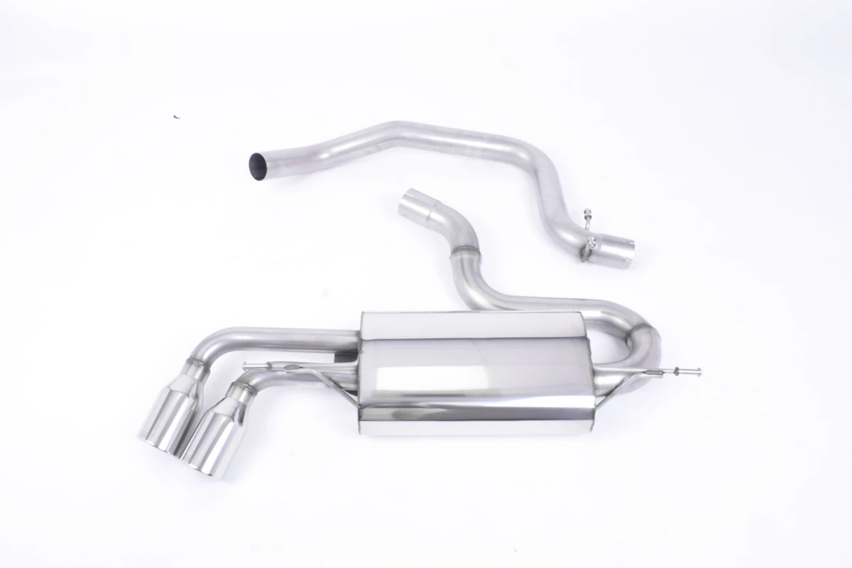 Milltek Sport Auspuffanlage passend für Audi TT Mk2 2.0 TFSi 2WD - Doppel-Endrohrvariante