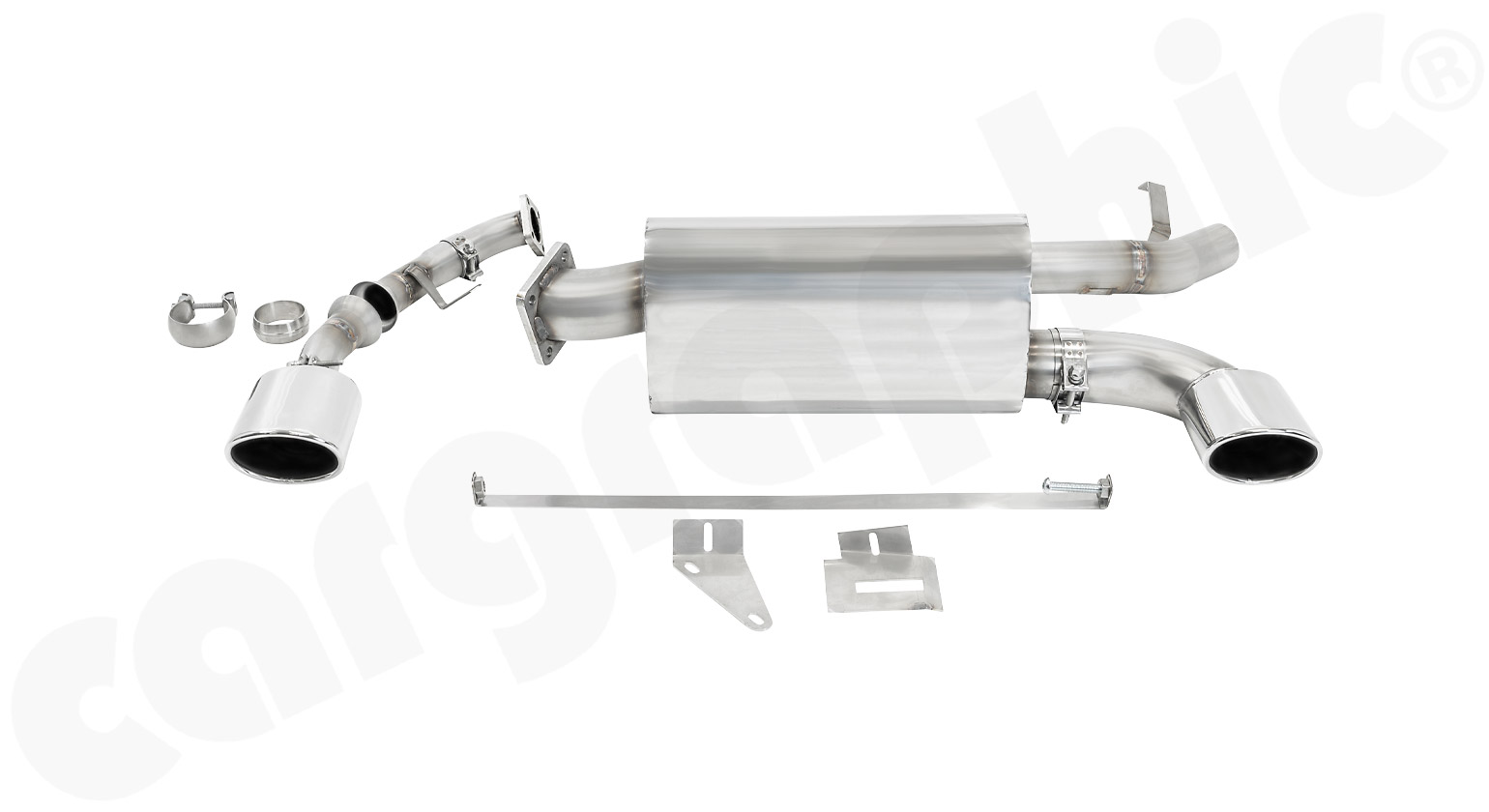 Cargraphic Endschalldämpfer Porsche 965 Turbo 3,3l/3,6l 115x85mm oval Super Sound Export