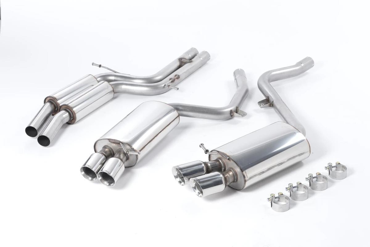 Milltek Sport Auspuffanlage passend für Audi S5 4.2 V8 B8 Coupe resonated (gedämpft)