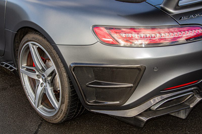 Capristo Heckluftauslass Mercedes-AMG GT / GT S / GT C – Vollcarbon, glanzlackiert (Teilegutachten)