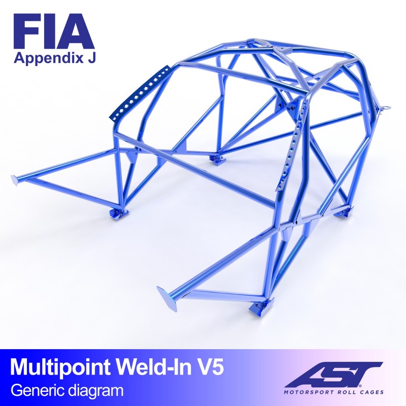 Kafig  VOLKSWAGEN Golf (Mk2) 3-door Hatchback MULTIPOINT WELD IN V5