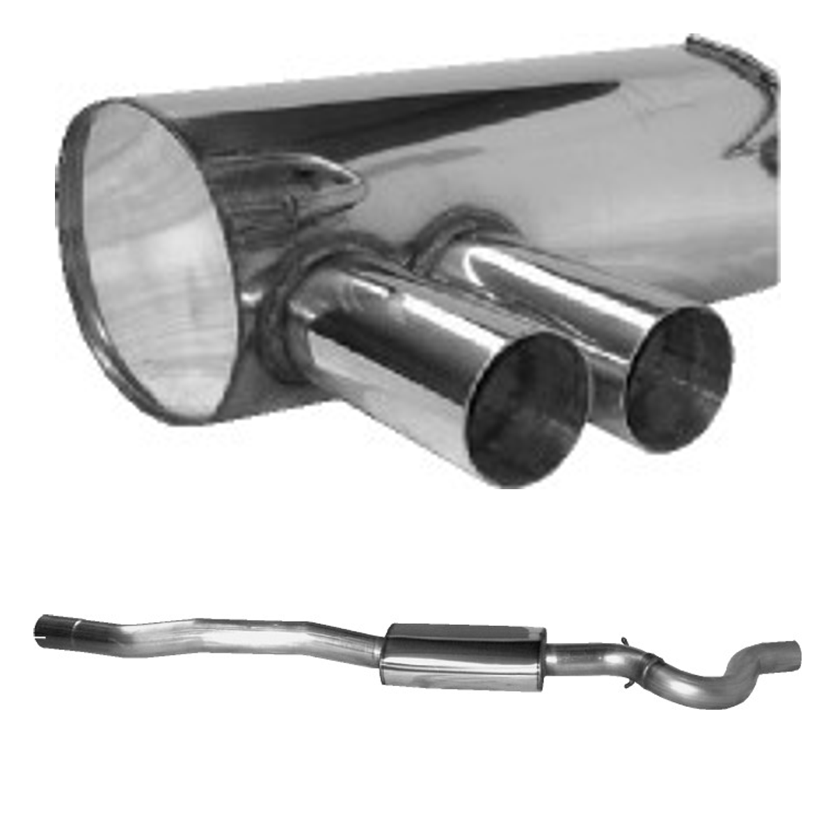 Bastuck Komplettanlage – BMW 3er E90 / 3er E91 318i / 320i / 320si bis Bj. 02/2007 Limousine(E90), Touring(E91)