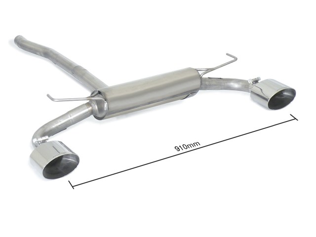 Sportauspuff Fiat 500X 1.0 T3 135x90mm oval ECE | Ragazzon