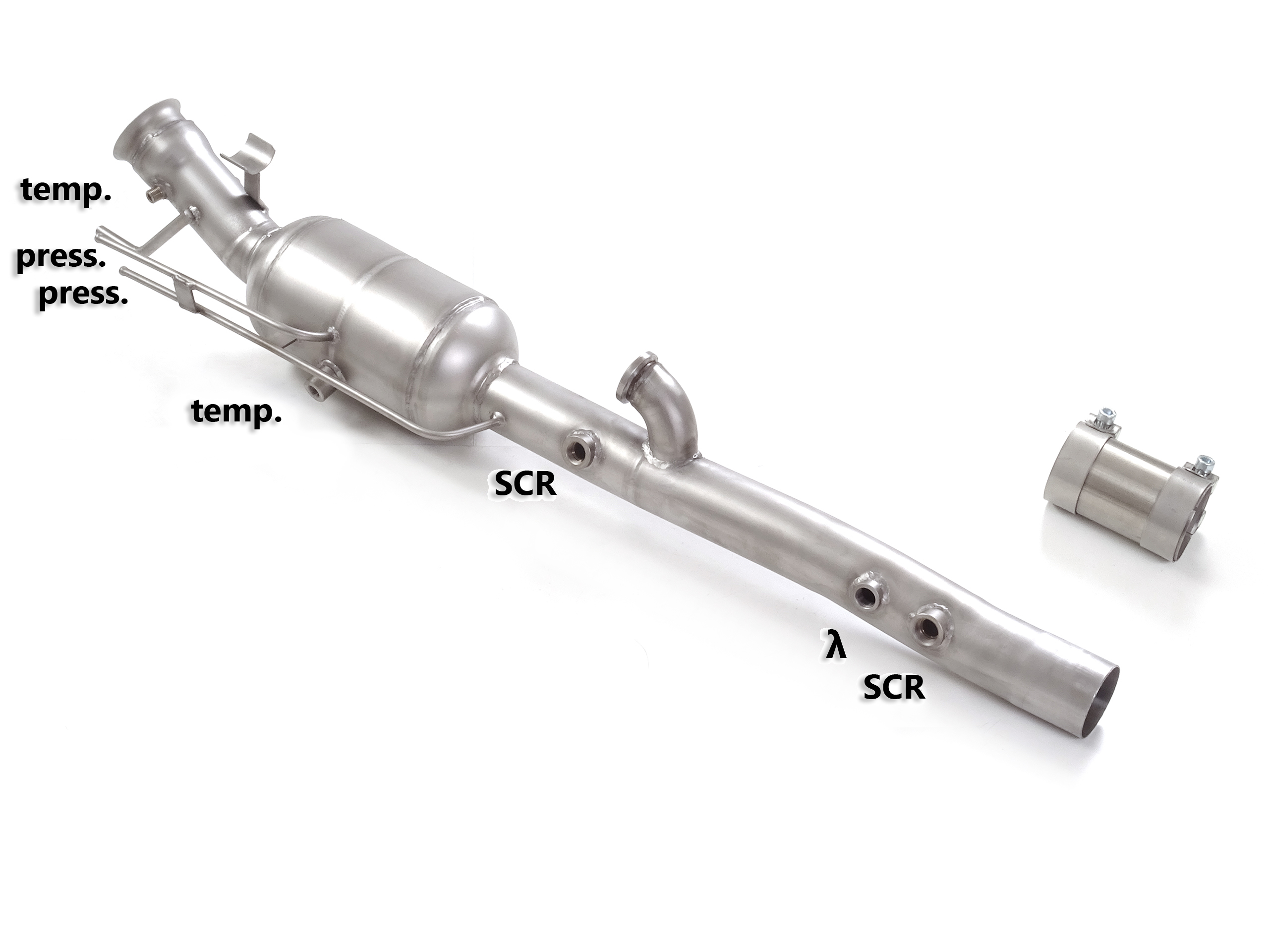 Downpipe + DPF-Ersatzrohr Set Mercedes GLA 200d X156 | Ragazzon