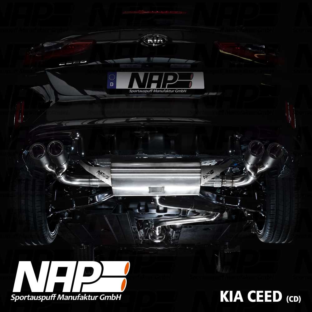 NAP Klappenauspuff passend für Kia Ceed GT (CD) 2018/2019