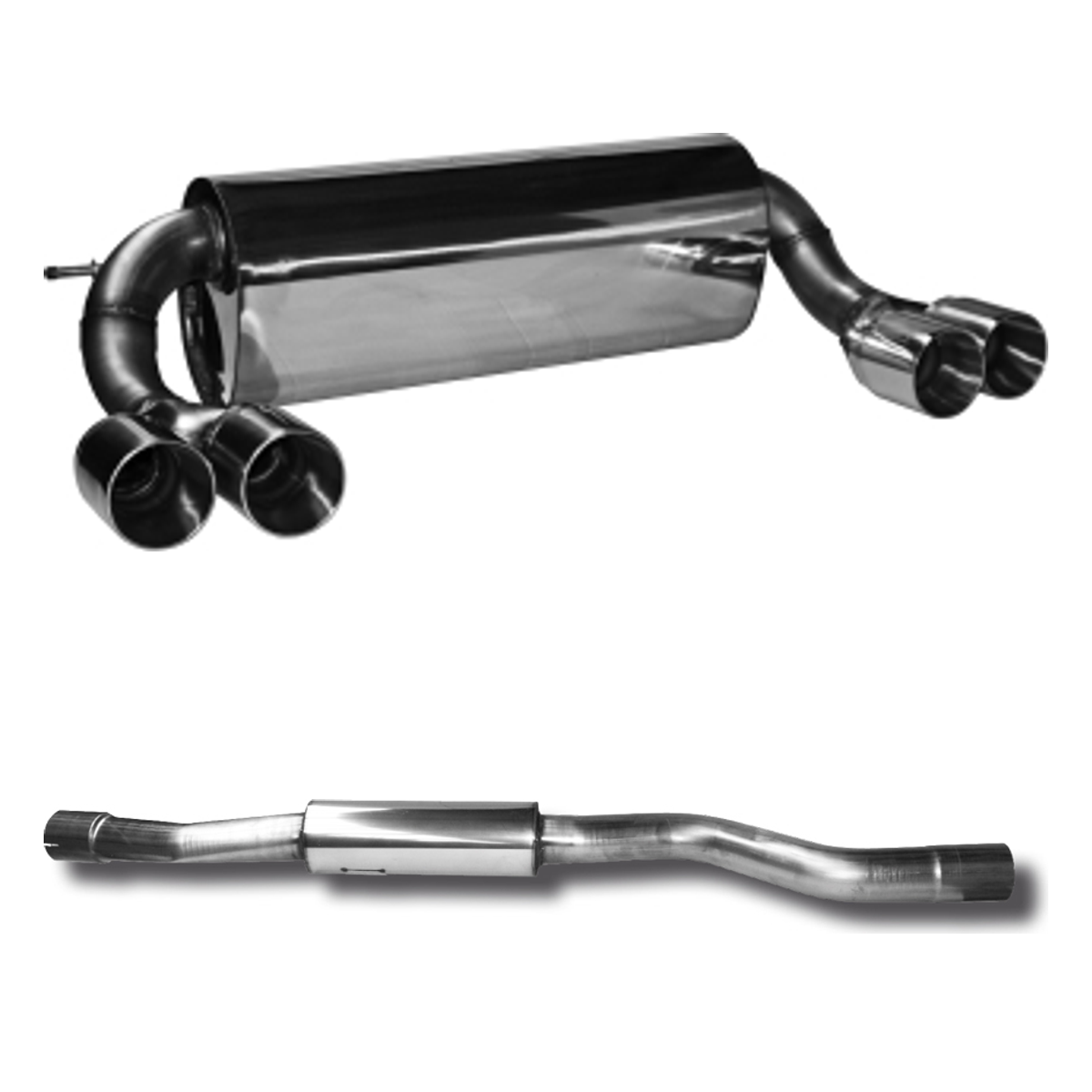 Bastuck Komplettanlage Quattro – BMW 2er F22 Coupé 2er F22 2.0l Turbo