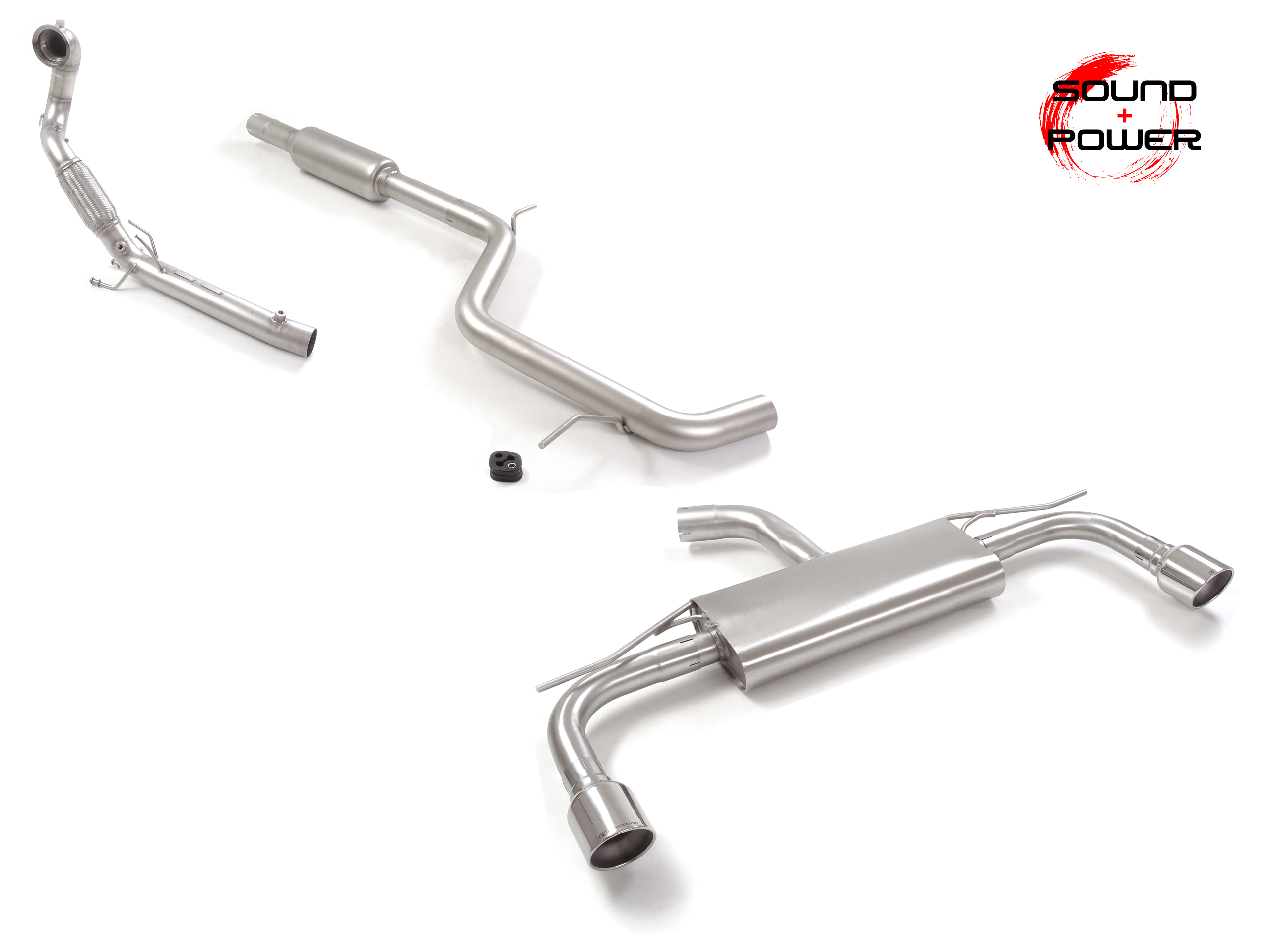 Downpipe + OPF-Ersatzrohr Set Golf 8 GTI 2x102mm | Ragazzon
