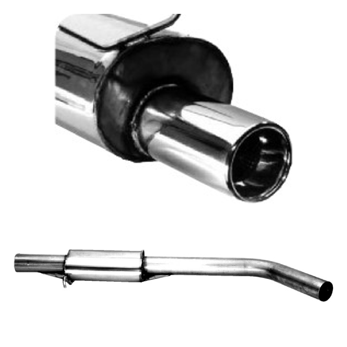 Bastuck Komplettanlage Single – Renault Megane Megane 1 / 5 Türer + Scénic
