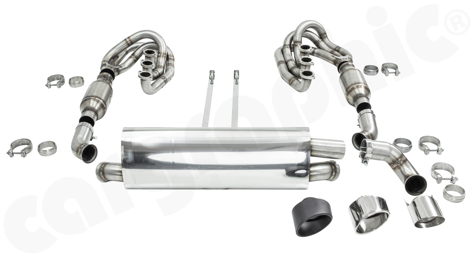 Cargraphic Abgasanlage 964 ID42 100cpsi Endrohrausgang rechts Super Sound