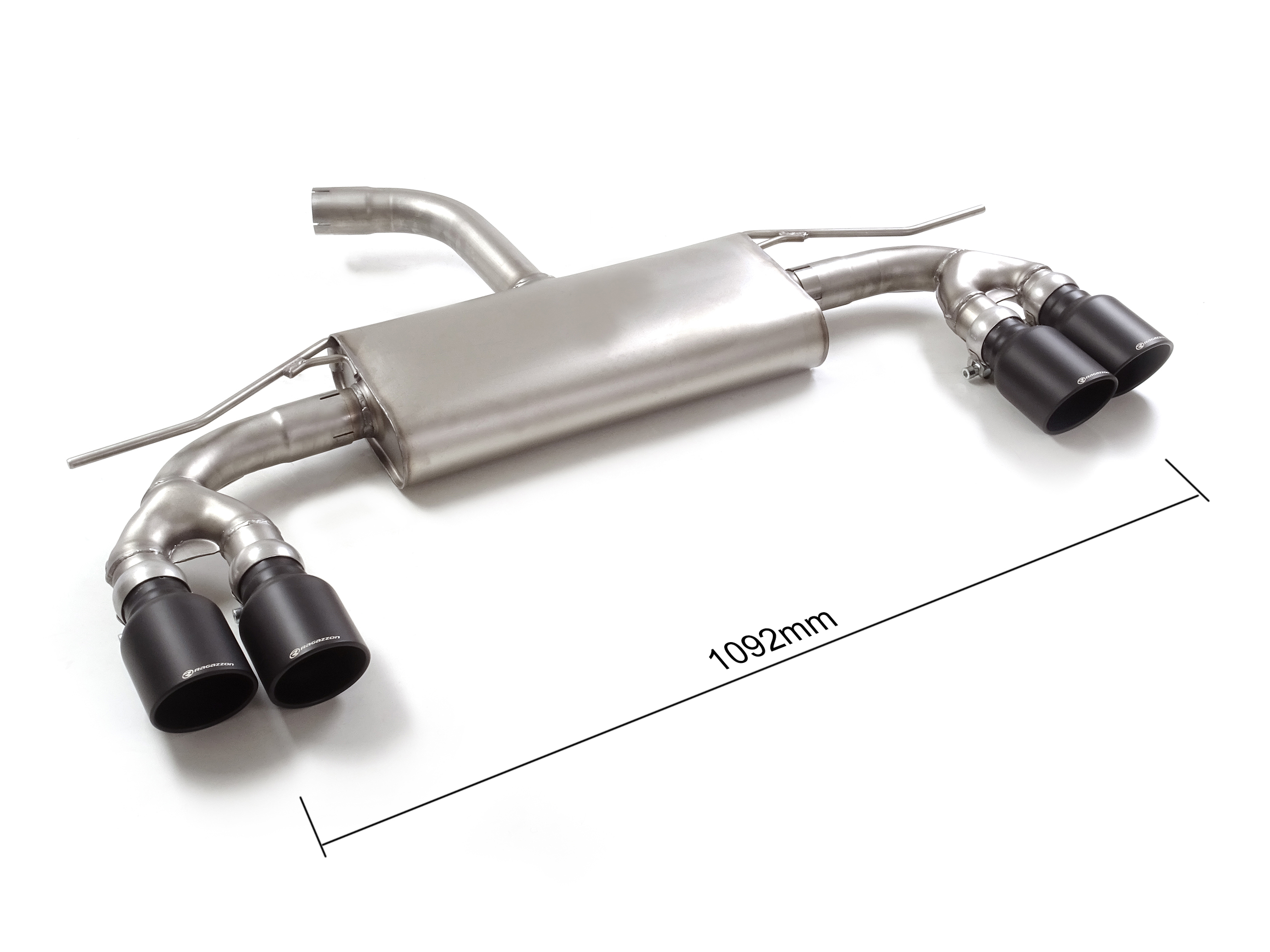 Sportauspuff Audi A3 8Y Sportback 30 TFSI 2x102mm ECE | Ragazzon