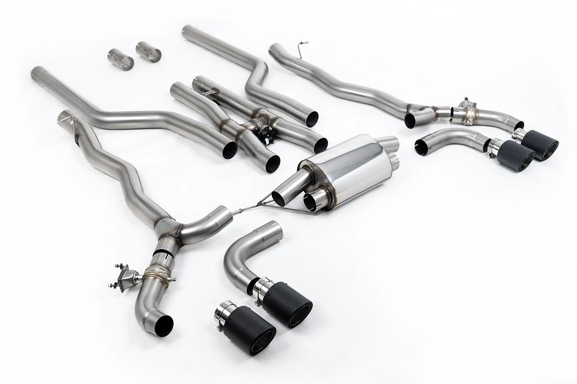 Milltek Sport Auspuffanlage passend für BMW M5 F90 Competition 4.4l Twin Turbo - carbon Endrohre
