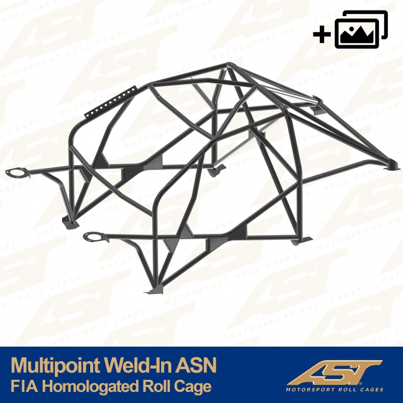 Kafig mit FIA-Homologation RENAULT Clio III 3-door Hatchback MULTIPOINT WELD IN ASN