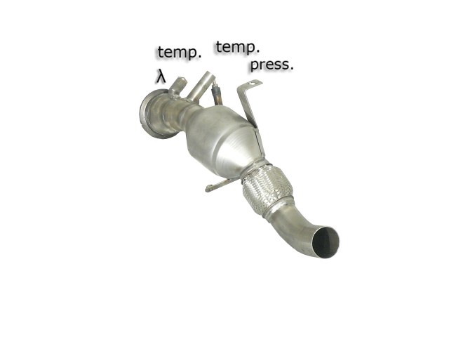 Downpipe + DPF-Ersatzrohr Set BMW 335d E90 | Ragazzon