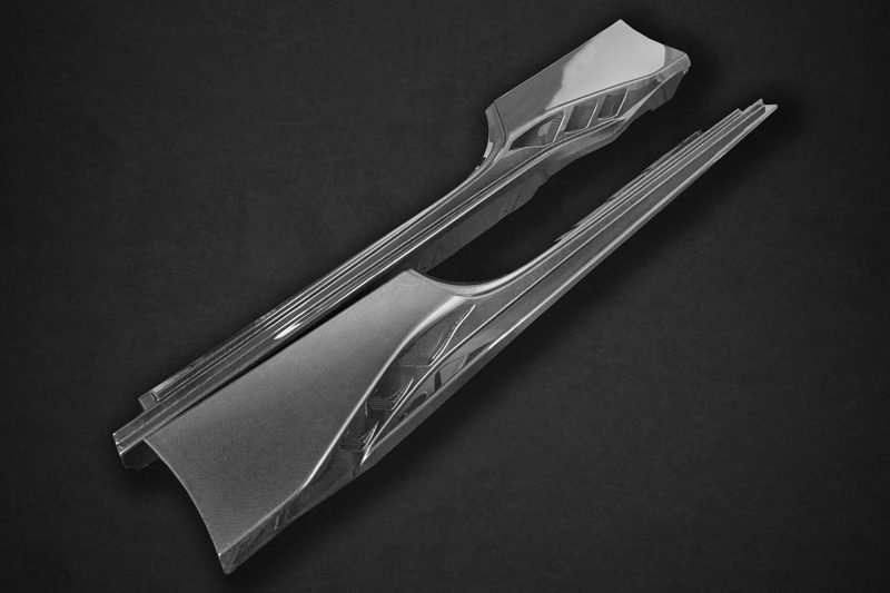 Capristo Seitenschweller Ferrari 488 Pista Sichtcarbon ohne Wings