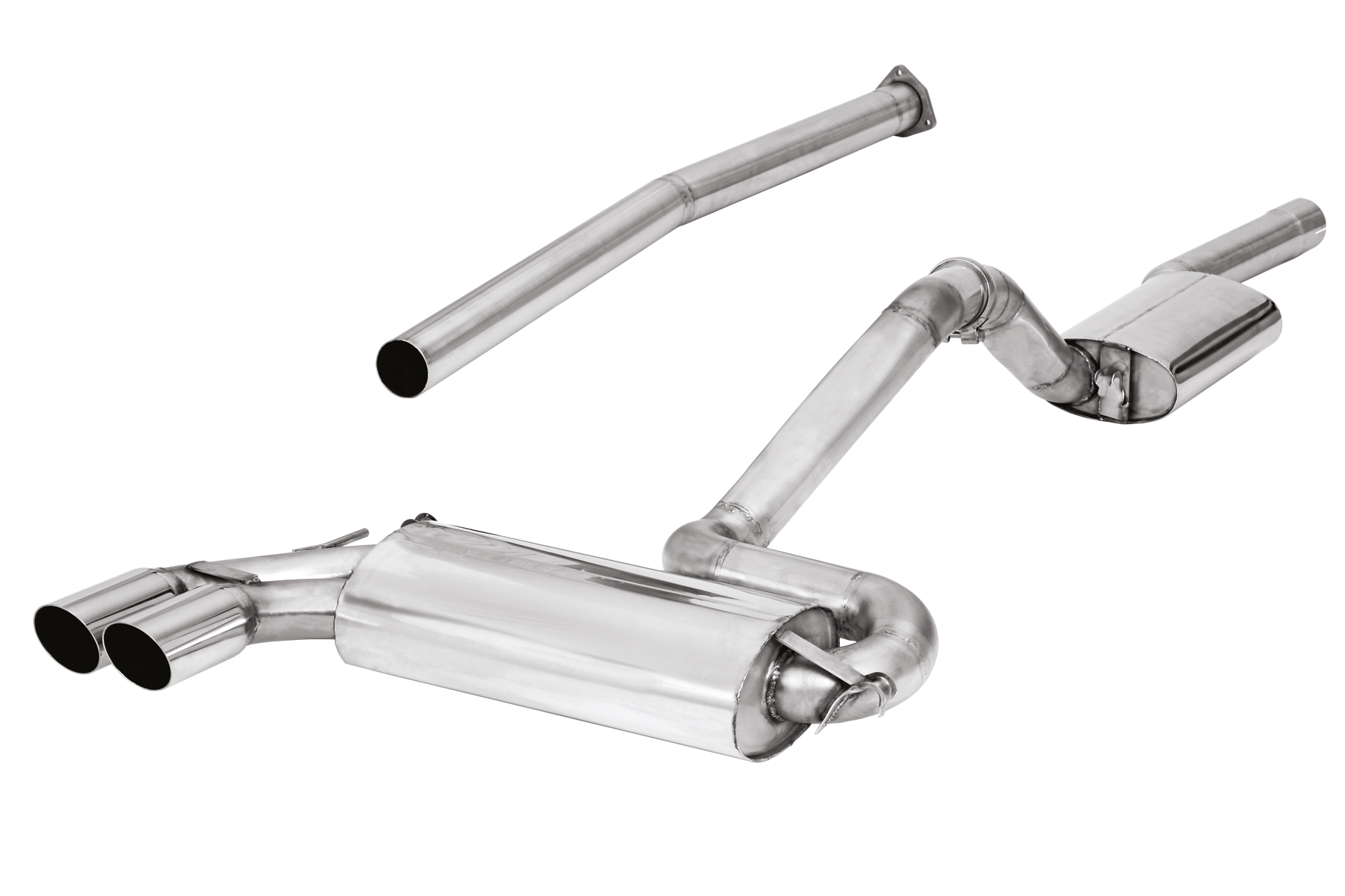 BN-Pipes Sportauspuff Audi Ur-Quattro 10V Edelstahl mit Gutachten