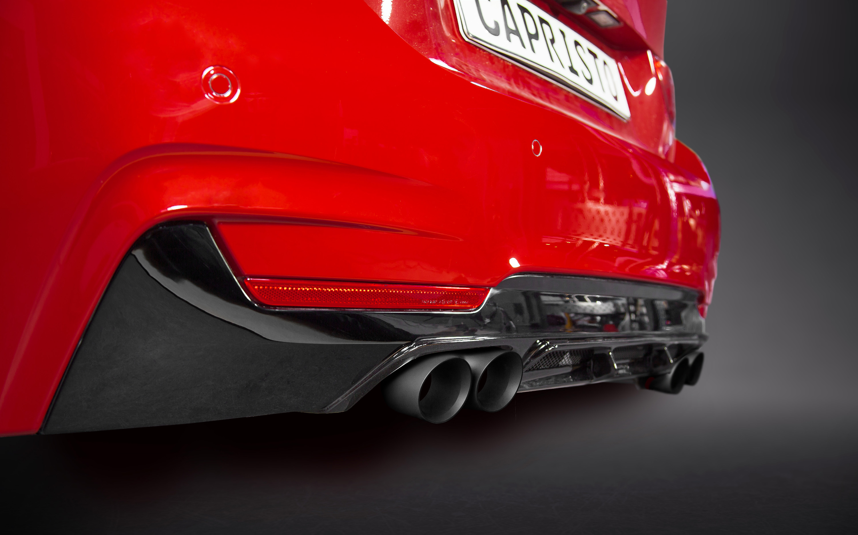 Capristo Heckschürzeneinsatz Diffusor BMW 428i 435i F32 F33 F36 PU inkl. Teilegutachten