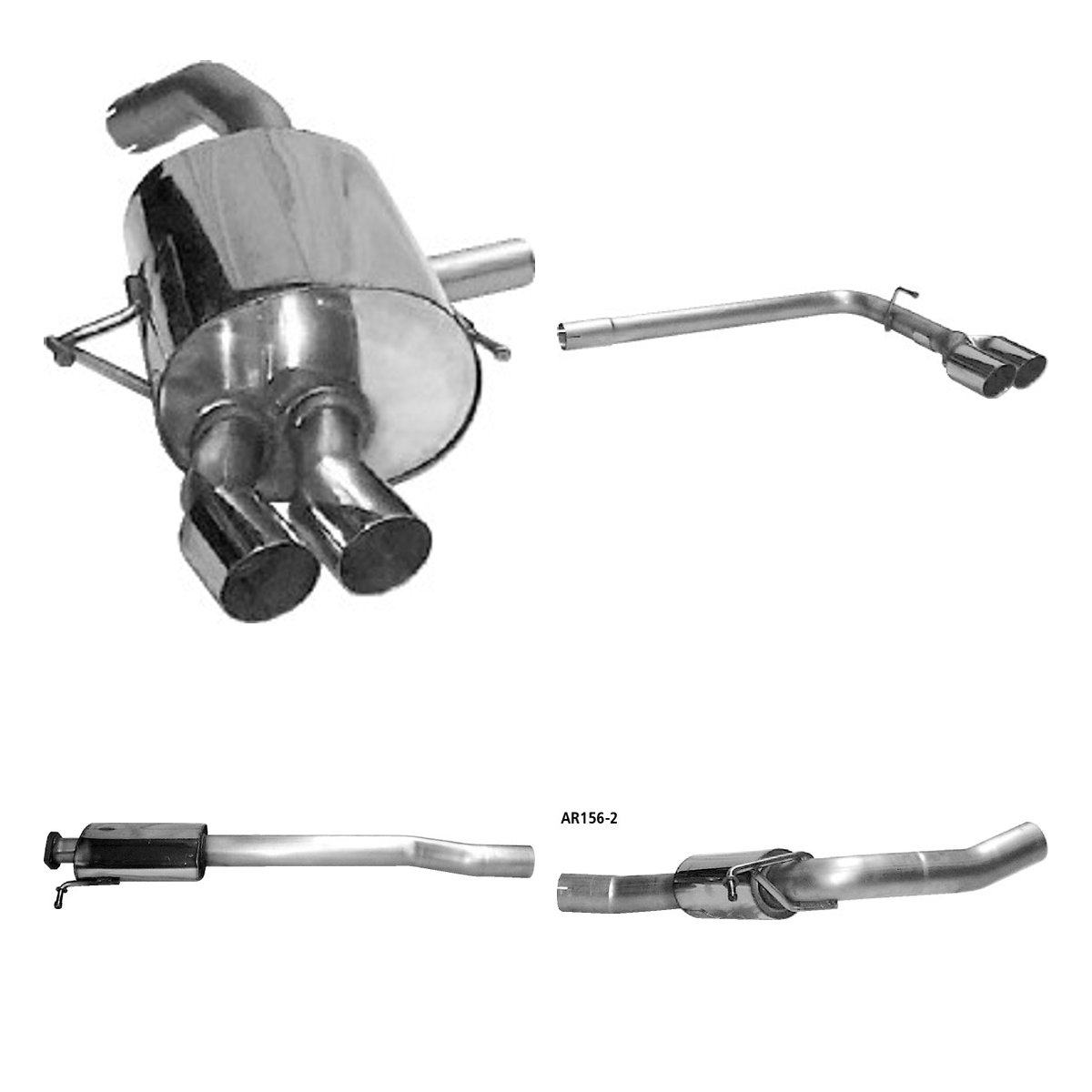 Bastuck Komplettanlage Quattro – Alfa Romeo GT GT