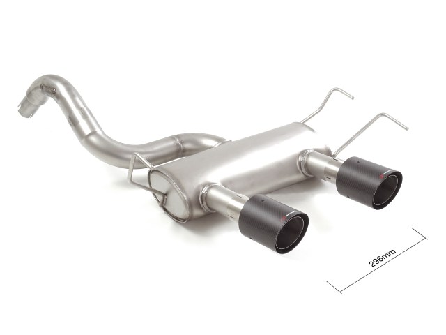 Sportauspuff Abarth 595 1.4 TJET 2x100mm Carbon Shot ECE | Ragazzon