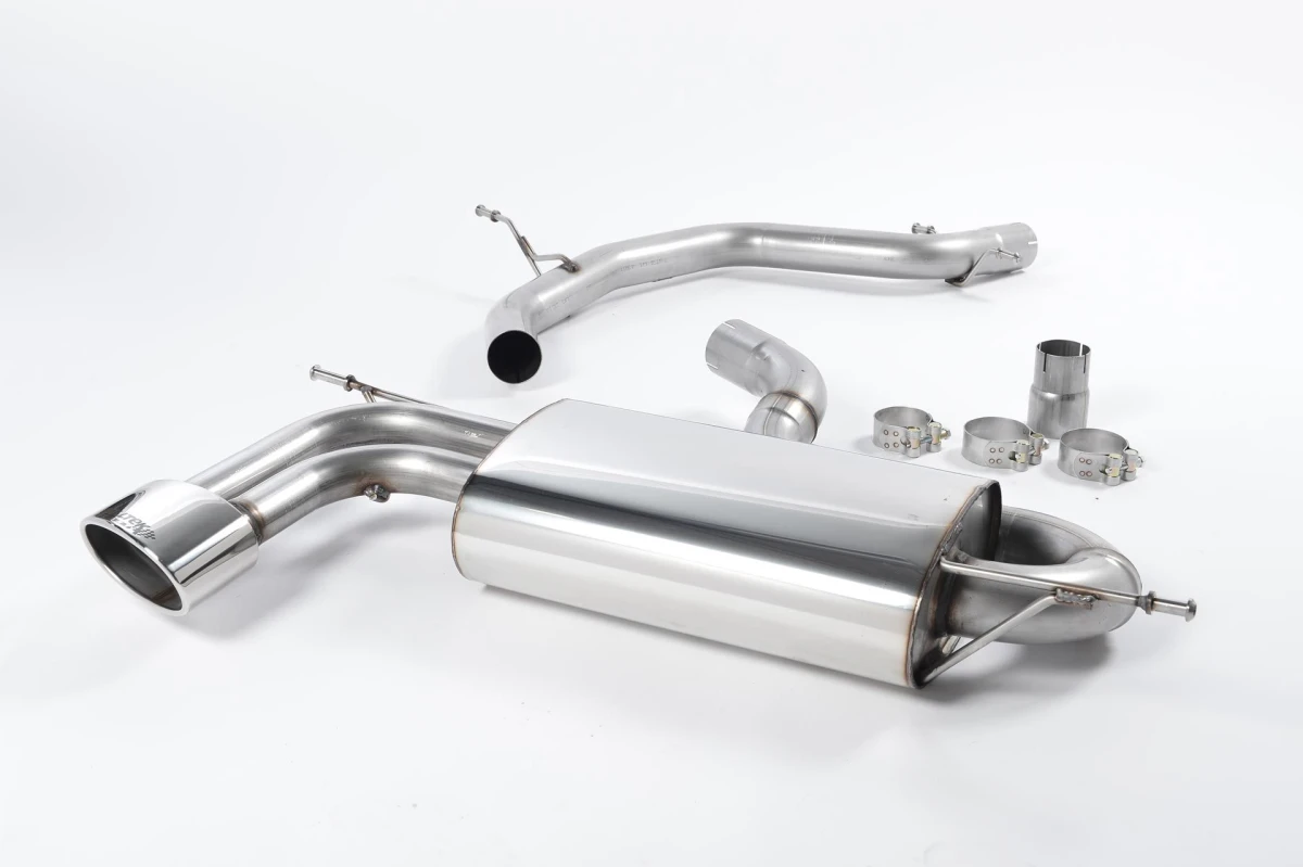 Milltek Sport Auspuffanlage passend für Seat Leon Cupra 2.0T FSI non-resonated (ungedämpft) - ovales Endrohr