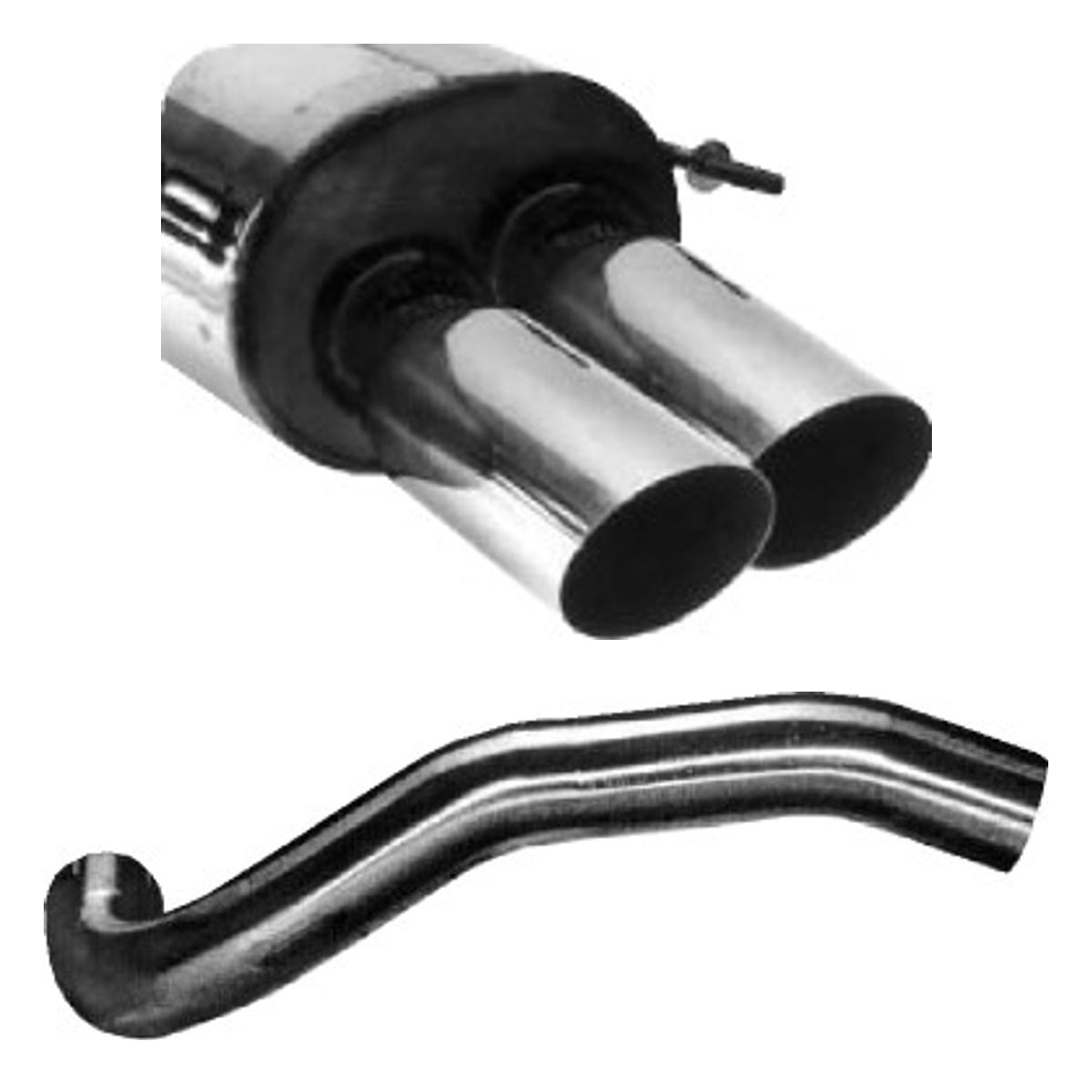 Bastuck Endschalldämpfer – Volkswagen Polo 6N Polo 6N (Bj. 1994-2001)