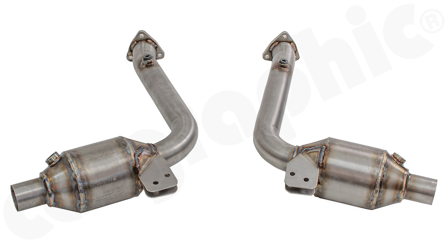 CARGRAPHIC Sport Katalysatorsatz 100-Zellen für Porsche 986 Boxster 2,7L 3,2L