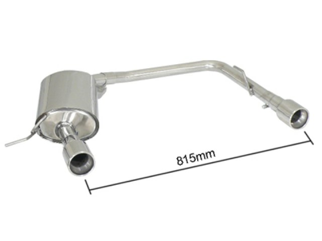 Sportauspuff BMW 320d E90 2x90mm rund ECE | Ragazzon