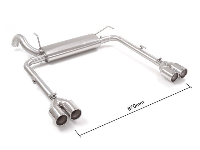 Sportauspuff Fiat Tipo 1.4 TJET 2x80mm ECE | Ragazzon
