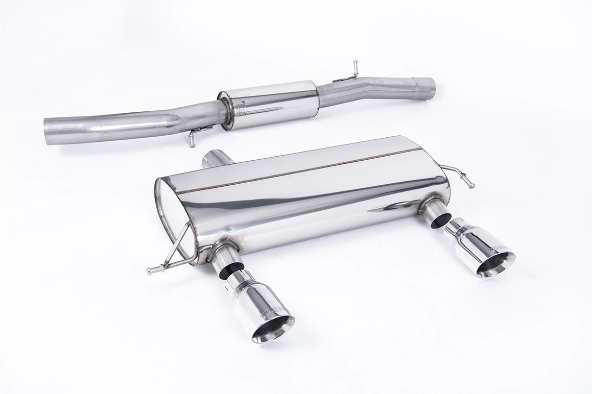 Milltek Auspuffanlage passend für Audi TT 180 / 225 quattro 3-Zoll - gedämpft - polierte Endrohre