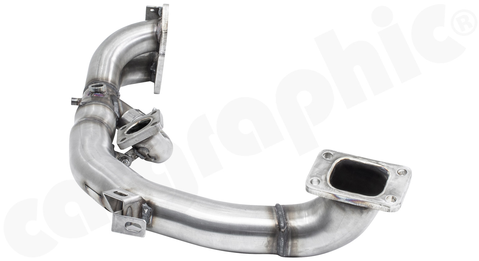 Cargraphic Abgasleitung Porsche 930 964 Turbo einstellbarer Bypassflansch