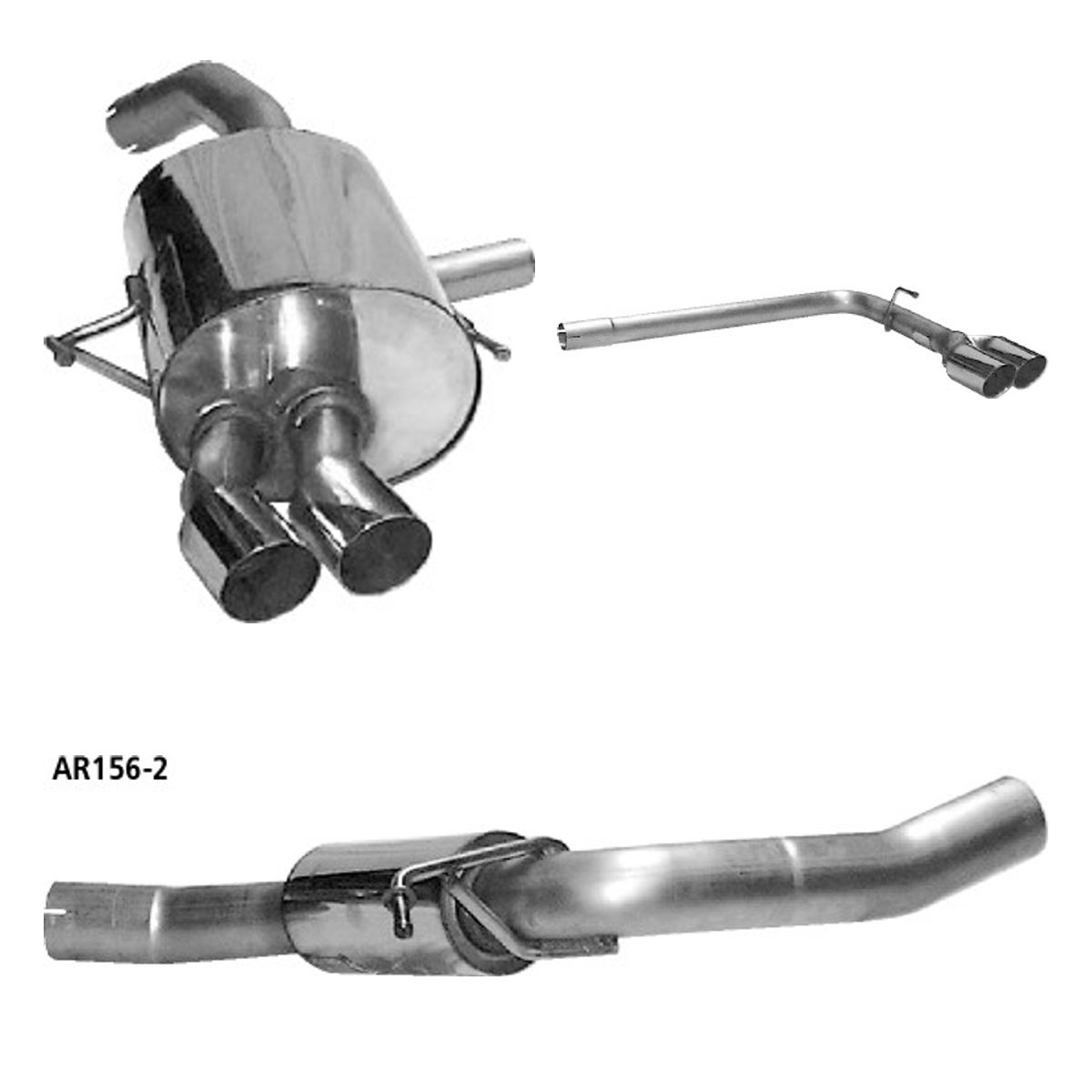 Bastuck Komplettanlage Quattro – Alfa Romeo GT GT 3.2l