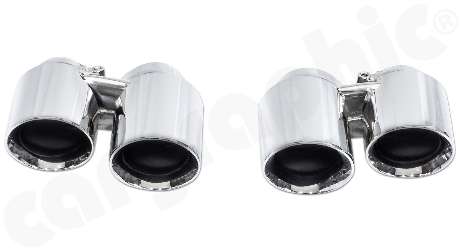 CARGRAPHIC Doppel Sport Endrohre für Porsche 997 991 Carrera 2/4 3,4L 3,6L 3,8L S