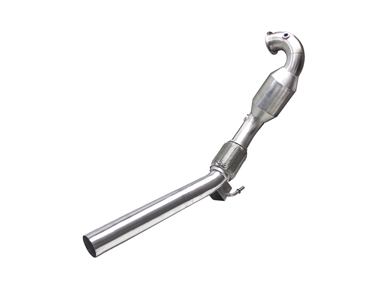 Bull-X Downpipe 2,75" VAG 1.2-1.4 T(F)SI EA211 (z.B. Golf 7, A3 8V) (mit ECE*) - inkl. 100 Zellen Sportkat (ohne Betriebserlaubnis)