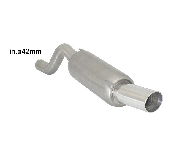 Sportauspuff Opel Corsa D 1.2 90mm rund ECE | Ragazzon