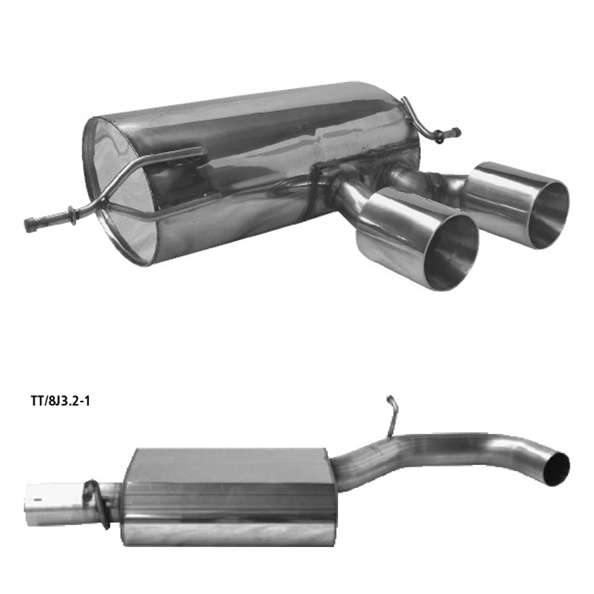 Bastuck Komplettanlage – Volkswagen Golf 5 Golf 5 R32